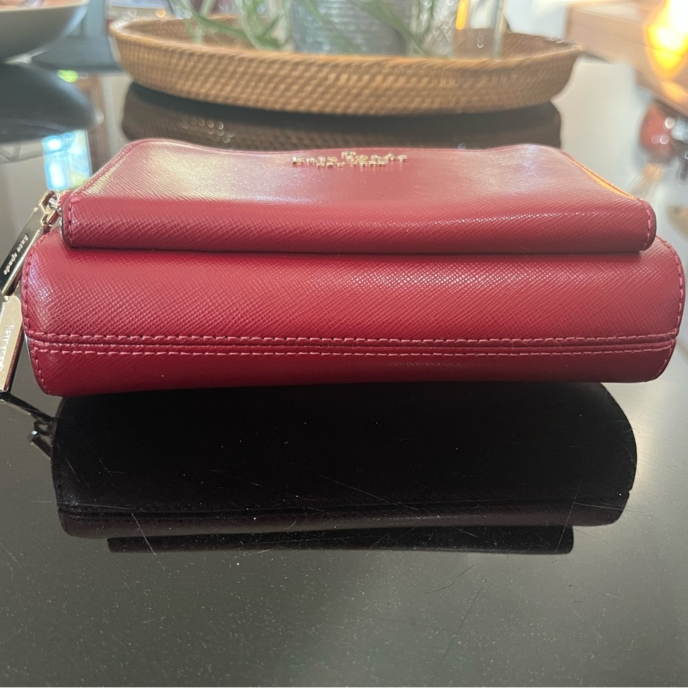 Kate Spade Cherry Red Zip Wallet - Picture 2 of 6